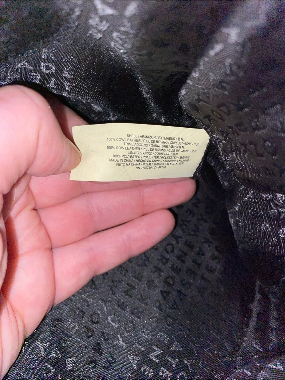 Kate spade two-tone pebble leather tote